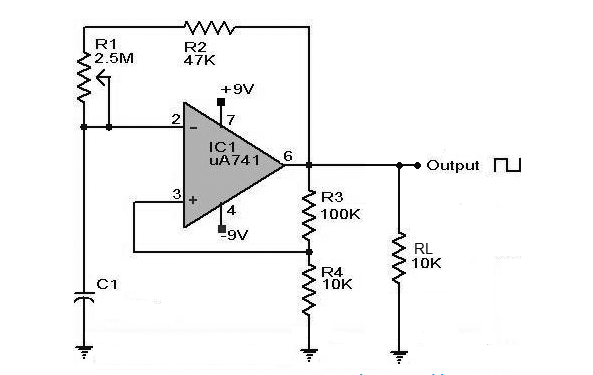 基于<b class='flag-5'>IC741</b>的方波发生器<b class='flag-5'>电路</b>