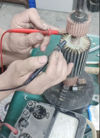 鉗形表使用教程雙換向器轉(zhuǎn)子維修花絮，修電機(jī)原來(lái)如此簡(jiǎn)單
