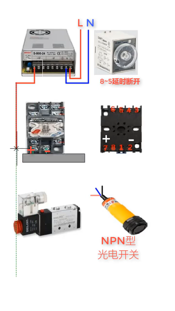 如何利用光电开关控制电磁阀运行？实操分享，一看就懂#电工知识 #电气控制#硬声创作季 