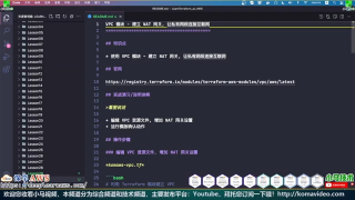 46.Terraform at AWS 云平台管理工具 - VPC 模块 - 建立 NAT 网关, 让私有网段