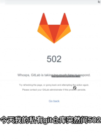 修復(fù)GITLAB 502錯(cuò)誤#編程 #程序員 #github #gitlab #代碼管理  