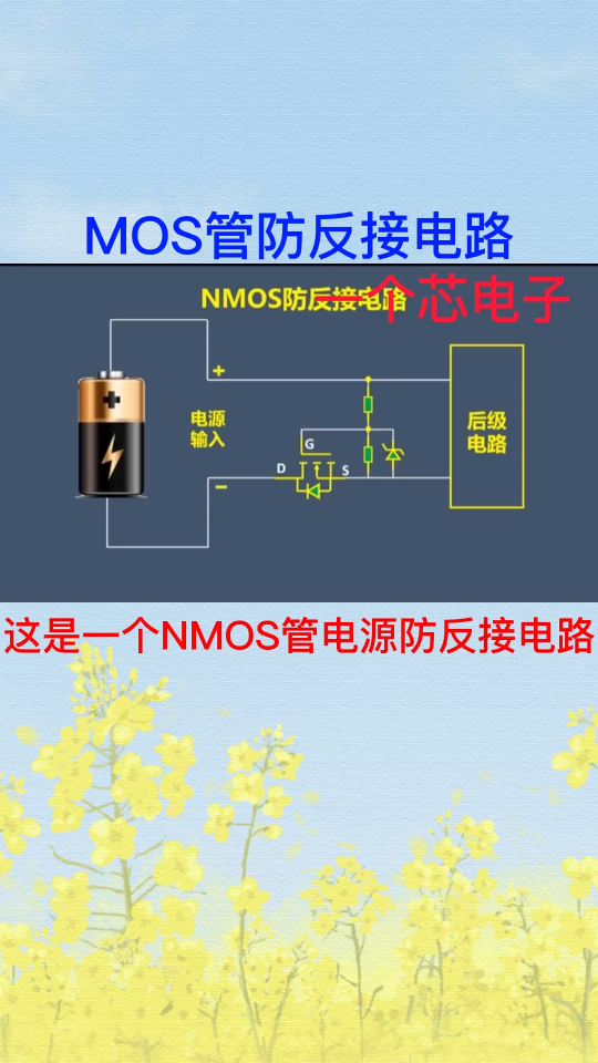 防反接电路的电流是怎么流过MOS的？ 