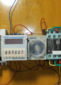 電動機定時間歇自動循環電路如何工作？電工堅果實物分享 #電工知識 #電工技術 #電氣工程#硬聲創作季 