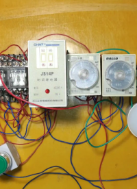 电工如何制作启动闪烁灯电路？电工坚果实物接线分享给你 #电路 #电工知识 #电工技术 #零基础#硬声创作季 