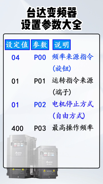 #PLC 臺達變頻器設置參數(shù)大全#硬聲創(chuàng)作季 