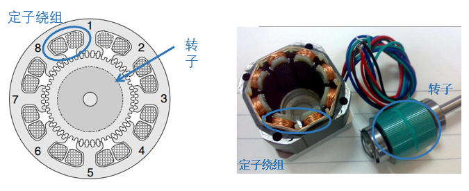 双极性步进电机的基本组件有哪些