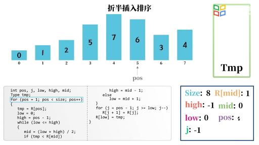 2【算法模擬動畫】折半插入排序(2)#數據結構 