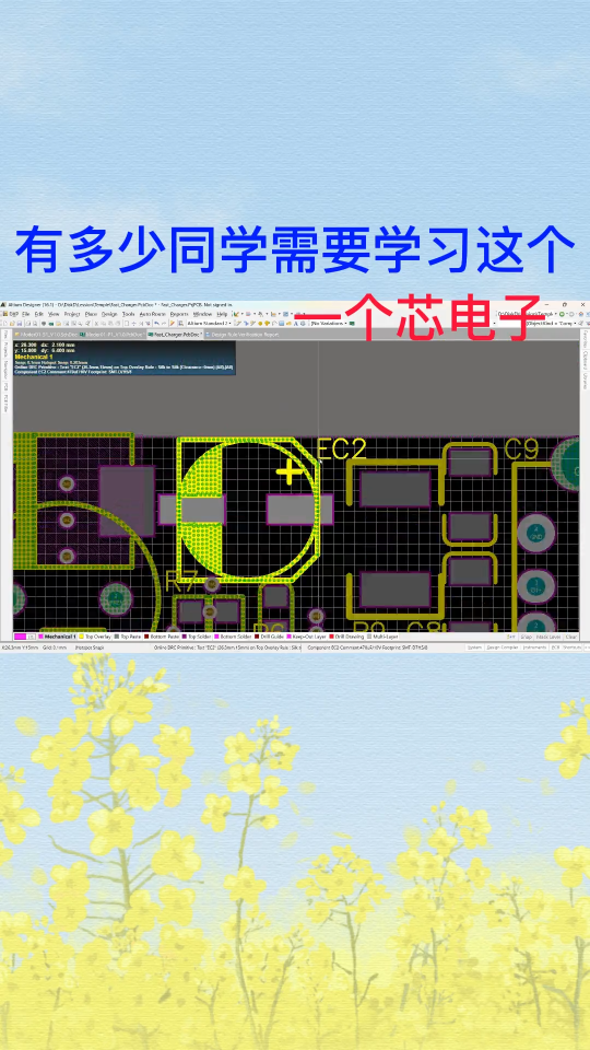 直播中好多同学想学习PCB设计，有多少想学点个关注，点个赞。