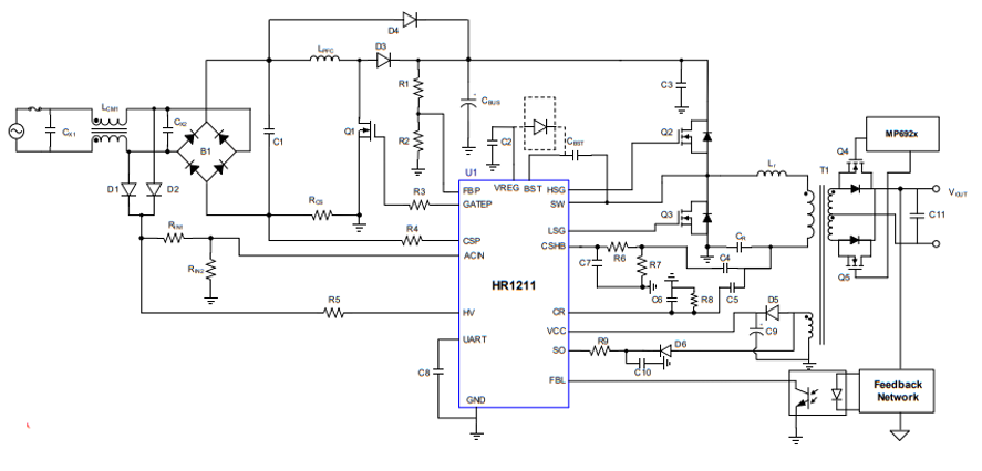 HR1211助力实现多端口快充解决方案